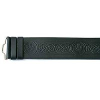 Glen Esk Thistle Leather Kilt Belt