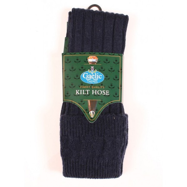 Kilt Hose by Gaelic Themes- Navy Blue