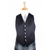 Women's 5 Button Black Vest