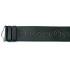 Glen Esk Thistle Leather Velcro Kilt Belt